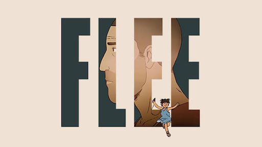 Title art for the OscarⓇ-nominated documentary Flee.
