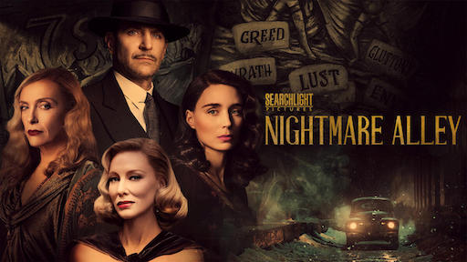 Title art for the OscarⓇ-nominated film Nightmare Alley.