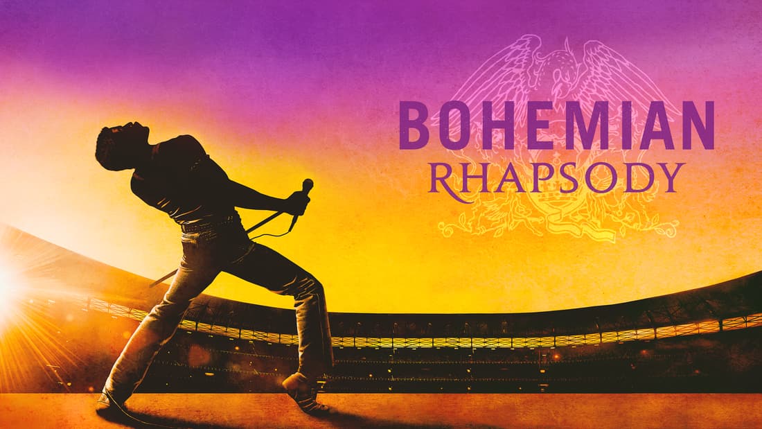 Title art for the musical biopic, Bohemian Rhapsody.