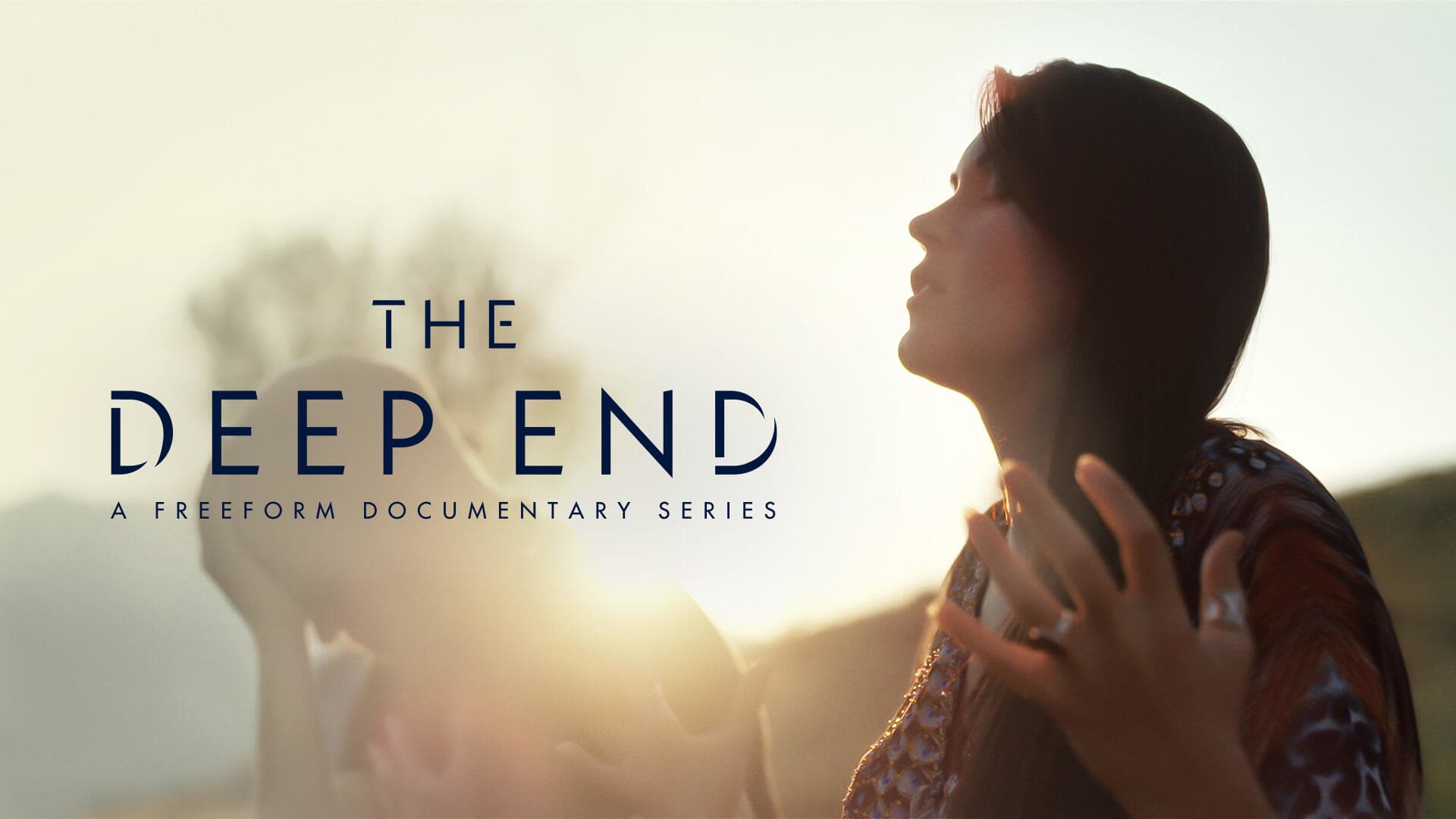 Title art for Freeform docuseries The Deep End