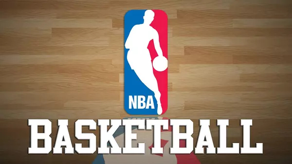 Title art for NBA Basketball on Hulu.