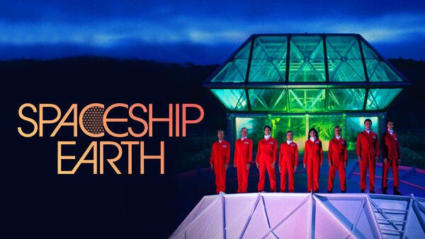 Title art for the documentary Spaceship Earth]