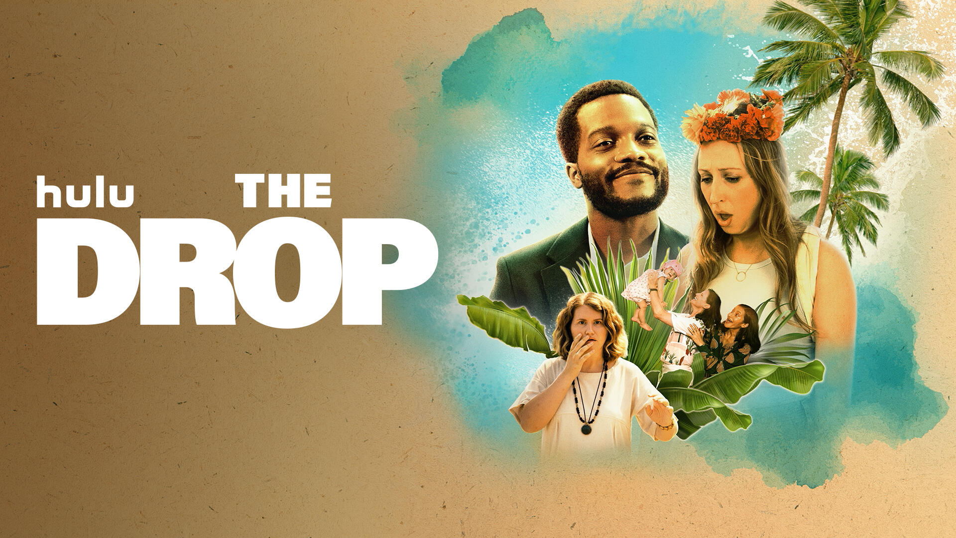 The Drop -- Lex (“PEN15’s” Anna Konkle) and Mani (“Coming 2 America’s” Jermaine Fowler) are a happily married young couple, running their dream artisanal bakery in Los Angeles and excited about starting a family together. A trip to a tropical island resort for a friend’s destination wedding, coinciding with Lex’s ovulation cycle, feels like the perfect opportunity to conceive. But good vibes and high hopes are cut short when, shortly after their arrival to paradise, Lex accidentally drops her friend’s (Aparna Nancherla, “Search Party”) baby in front of all their friends. Paradise becomes purgatory for our couple as recriminations, passive-aggression and old wounds begin to permeate the island reunion and throw Mani and Lex’s future into deep uncertainty. (Courtesy of Hulu)
