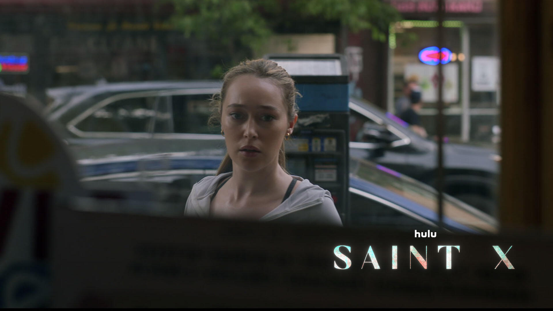 Saint X -- Season 1 -- The series, which is told via multiple timelines, explores and upends the girl-gone-missing genre as it explores how a young woman’s mysterious death during an idyllic Caribbean vacation creates a traumatic ripple effect that eventually pulls her surviving sister into a dangerous pursuit of the truth. Emily (Alycia Debnam-Carey), shown. (Courtesy of Hulu)