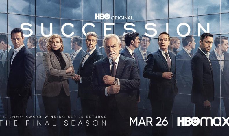 Title art for the final season of Succession on HBO.