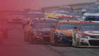 Graphic image for NASCAR racing on Hulu and ESPN+.