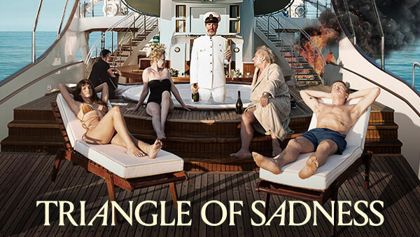 Title art for the oscar nominated movie Triangle of Sadness.