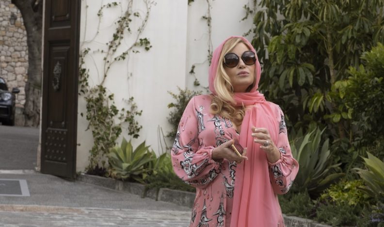 A still of Jennifer Coolidge in the HBO drama The White Lotus
