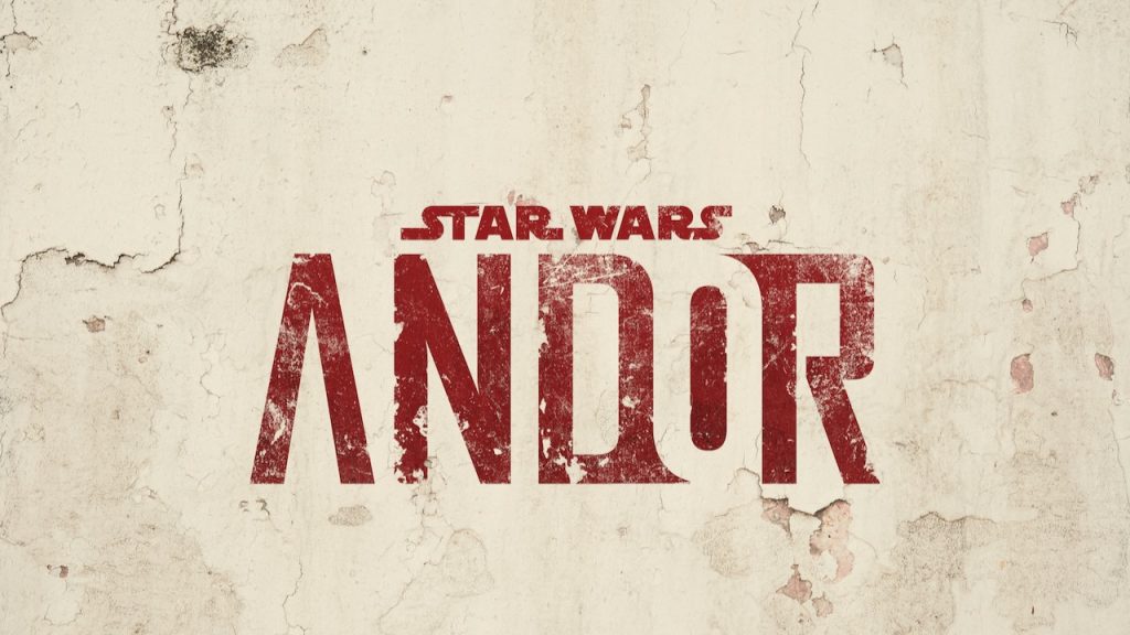 Title art for the Star Wars show Andor on Disney+.