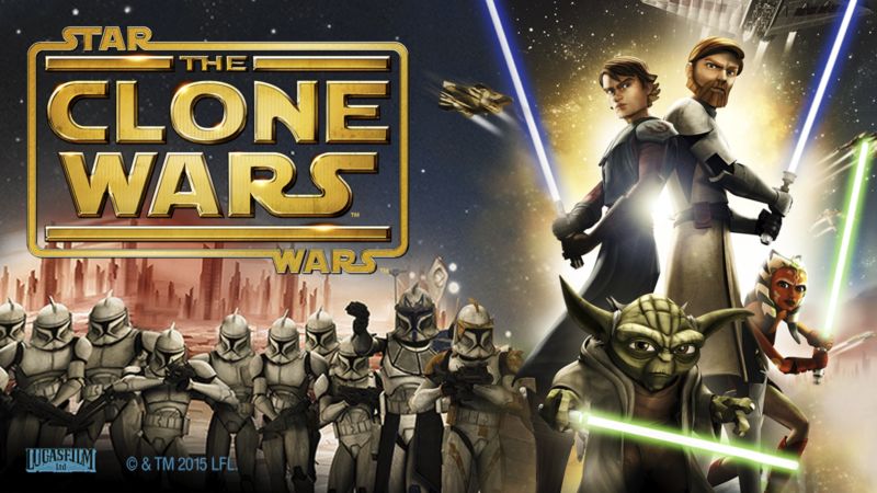 Title art for Star Wars The Clone Wars. 