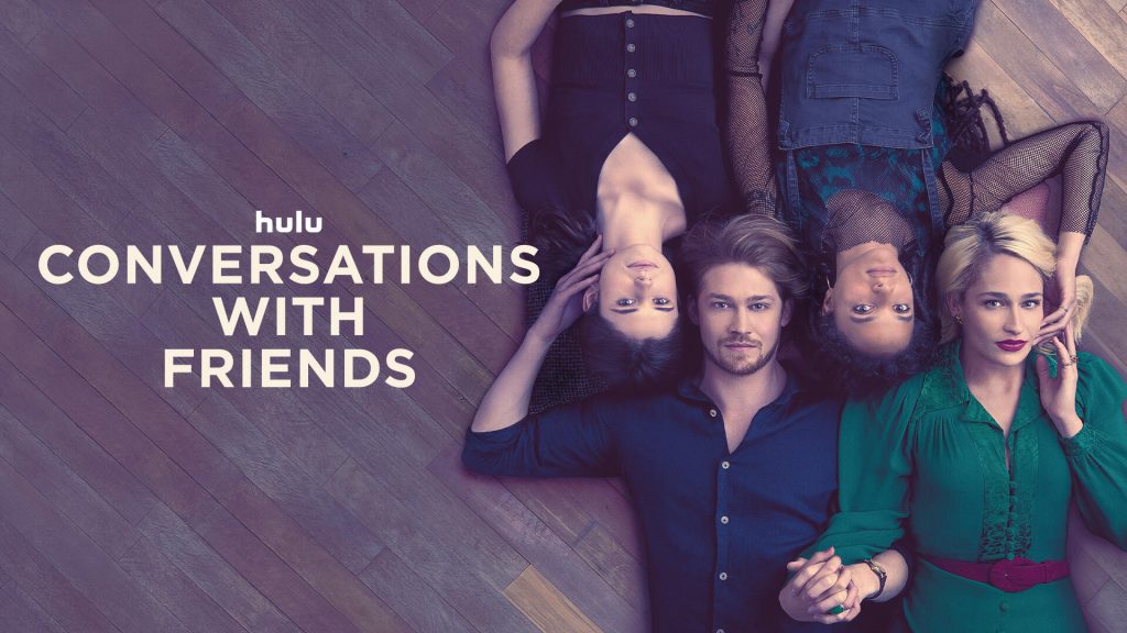 Title art for the Hulu Original series, Conversations with Friends, based on the novel by Sally Rooney.