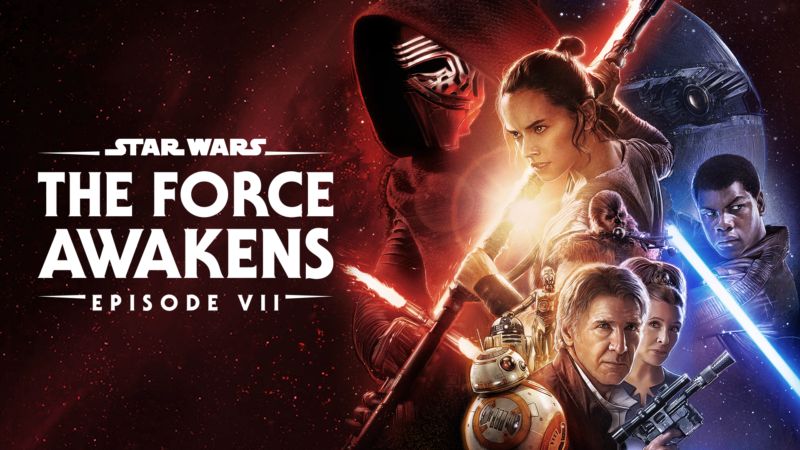 Title art for Star Wars: The Force Awakens on Disney+. 