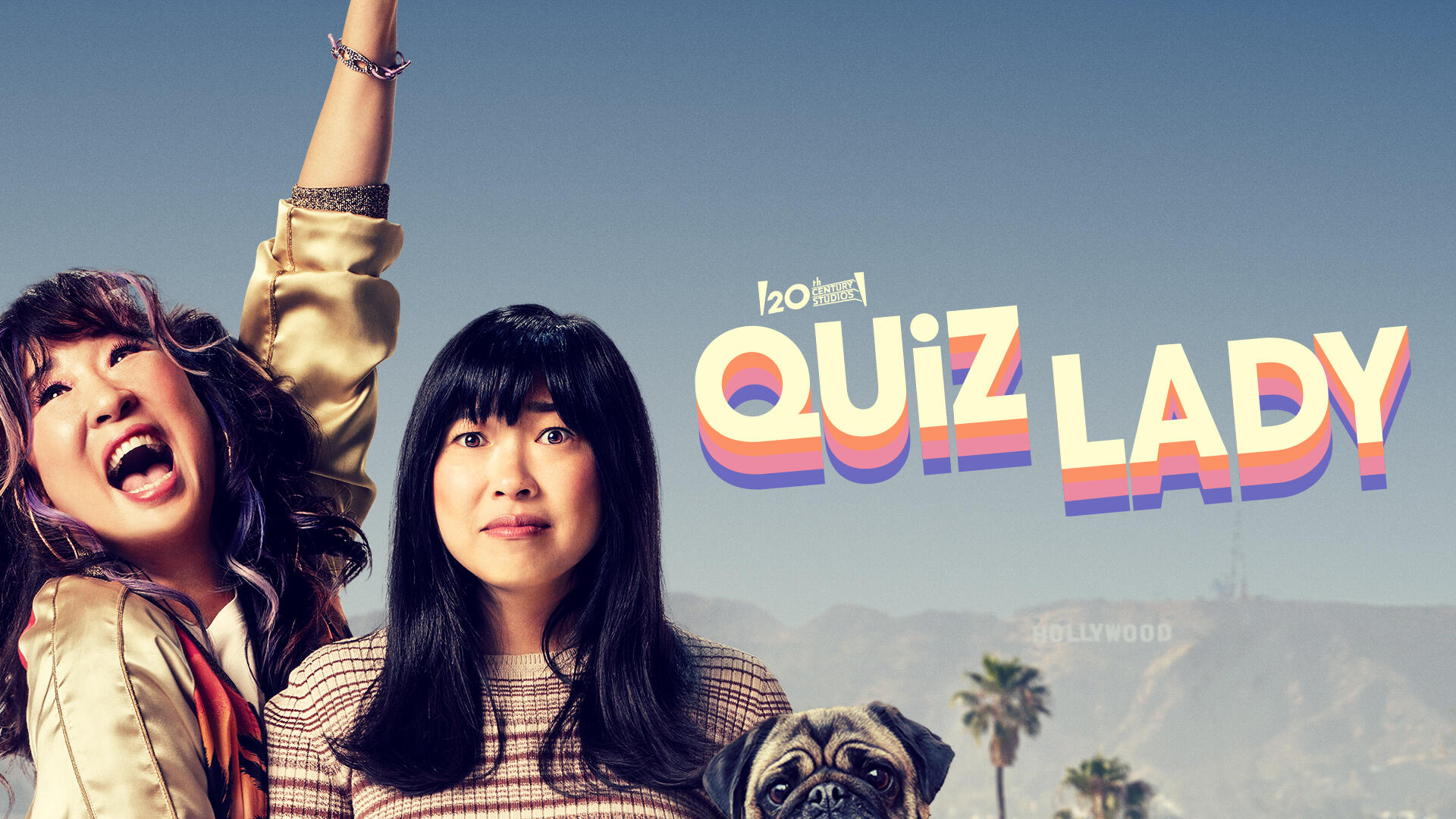 Quiz Lady -- 20th Century Studios’ “Quiz Lady,” a hilarious and heartfelt comedy starring Awkwafina and Sandra Oh about a dysfunctional family and the game show which just might be the key to their salvation. Anne Yum (Awkwafina) and Jenny Yum (Sandra Oh), shown. (Courtesy of 20th Century Studios)