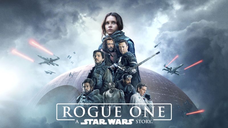 Title art for Star Wars Rogue One on Disney+. 