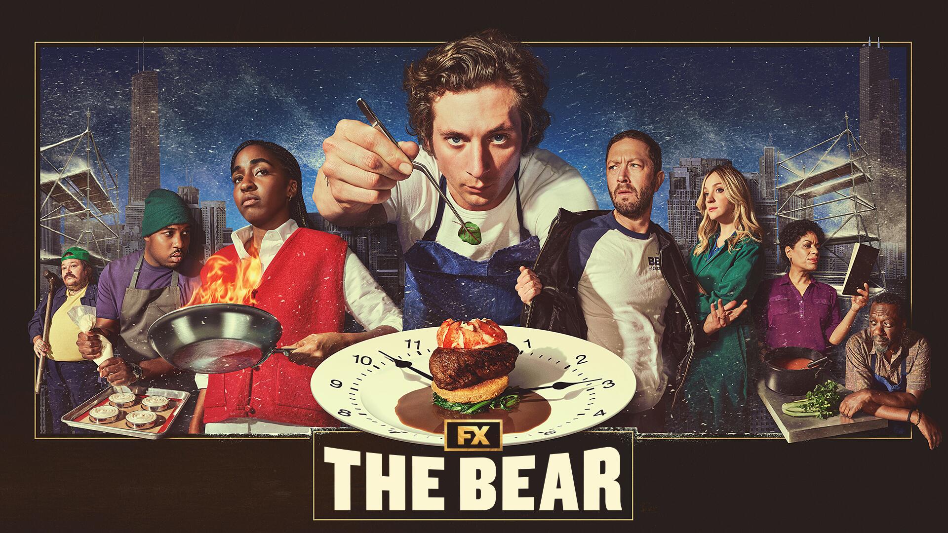 The Bear -- Season 2 -- Season two of FX’s “The Bear,” the critically acclaimed original series, follows Carmen “Carmy” Berzatto (Jeremy Allen White), Sydney Adamu (Ayo Edebiri) and Richard “Richie” Jerimovich (Ebon Moss- Bachrach) as they work to transform their grimy sandwich joint into a next-level spot. As they strip the restaurant down to its bones, the crew undertakes transformational journeys of their own, each forced to confront the past and reckon with who they want to be in the future. (Courtesy of FX.)