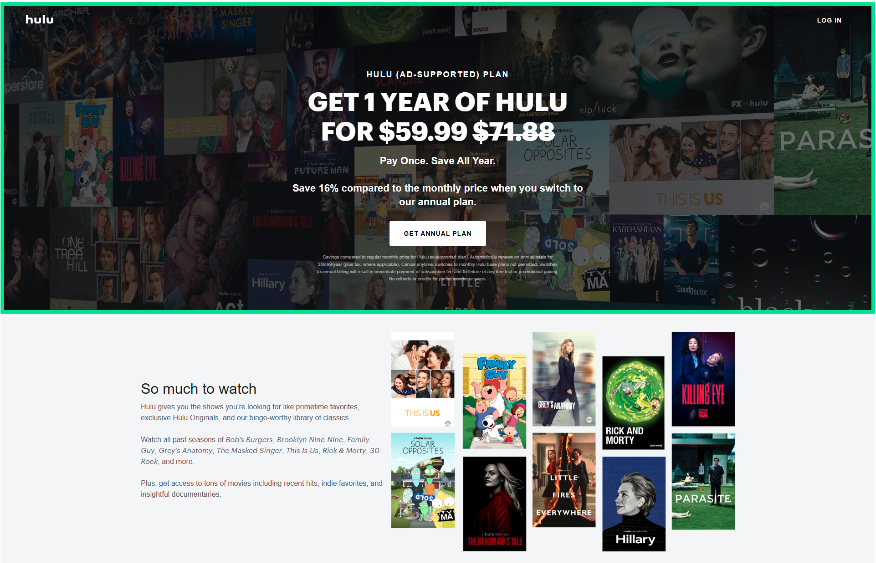 hulu packages and cost