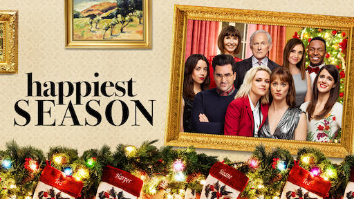  Titolo art per l'Hulu Original Christmas movie Happiest Season 