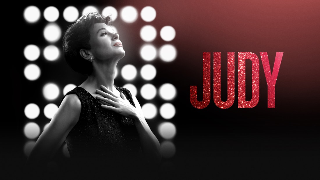 Title art for the film Judy featuring actress Renee Zellweger.