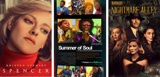 Oscar nominated movies: Spencer, Summer of Soul, and Nightmare Alley