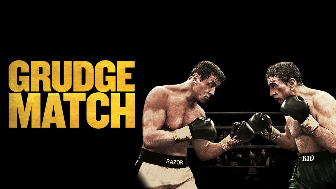 Title art for Grudge Match featuring Robert De Niro and Sylvester Stallone