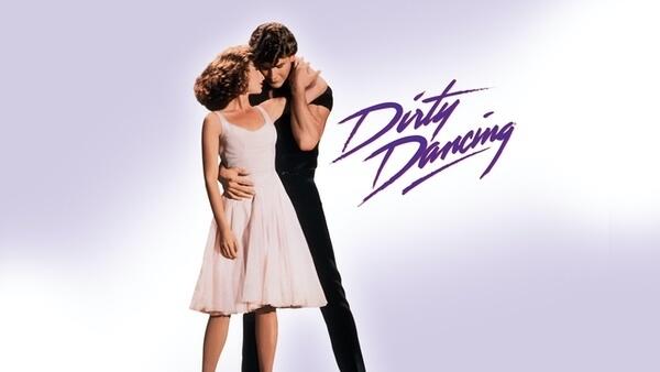 Title art for Dirty Dancing, featuring Jennifer Grey and Partick Swayze