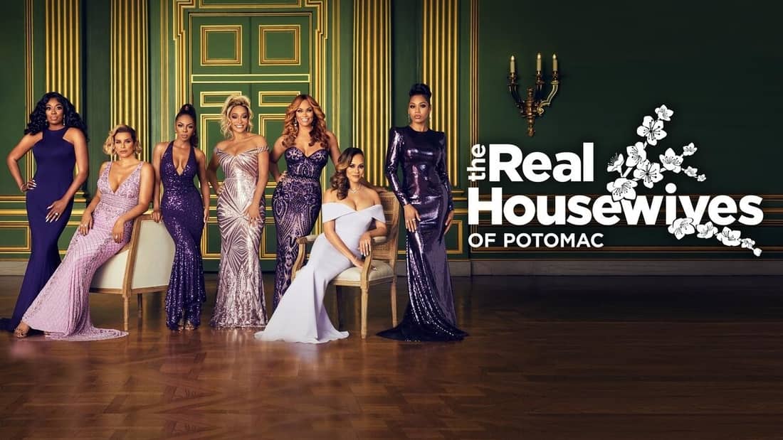 Title art for The Real Housewives of Potomac on Bravo.