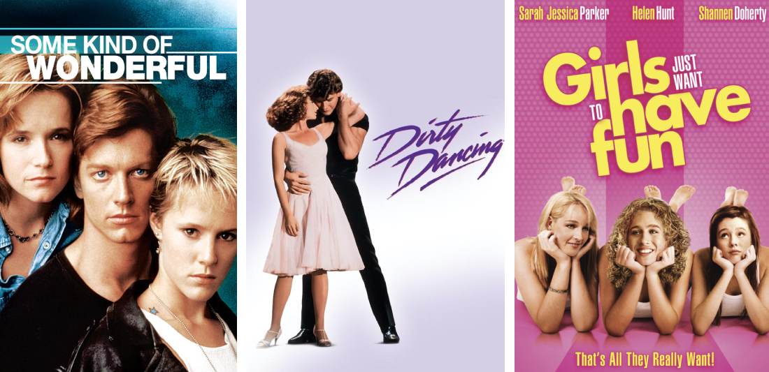 Title art for classic romance movies on Hulu