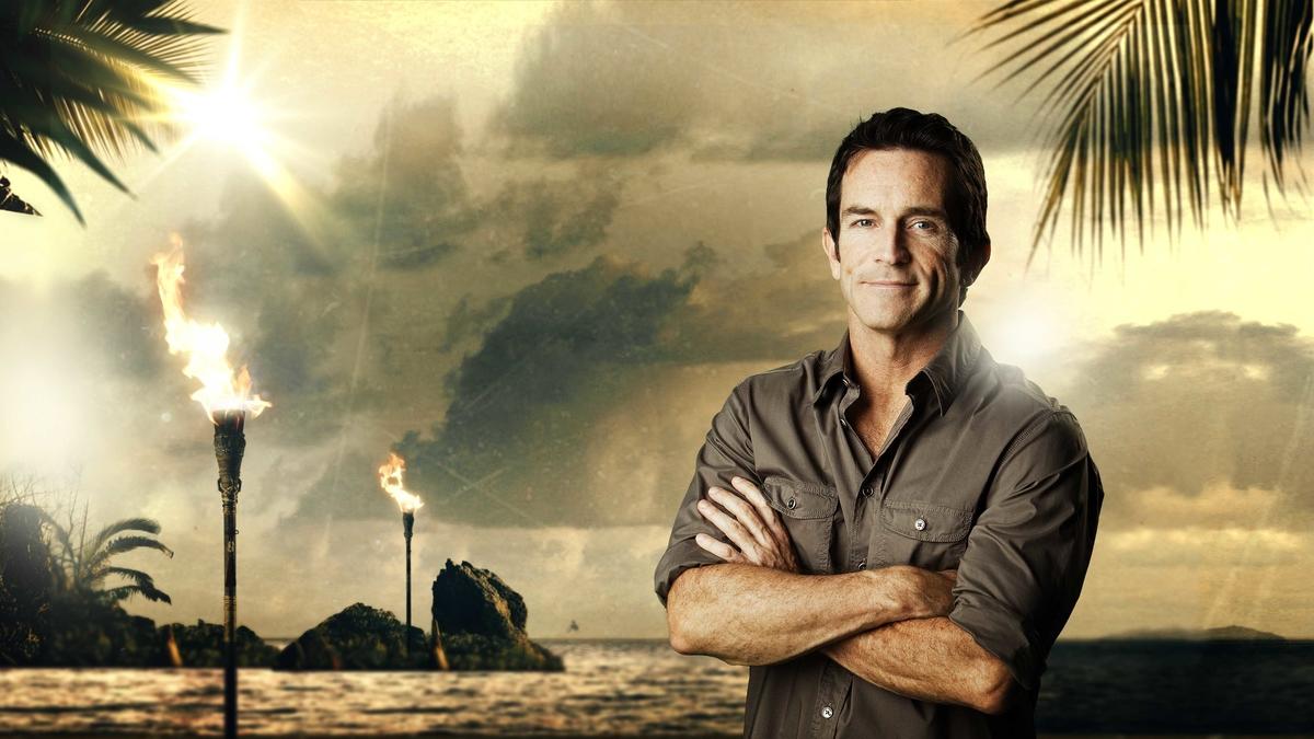 Title art for the CBS show Survivor hosted by Jeff Probst