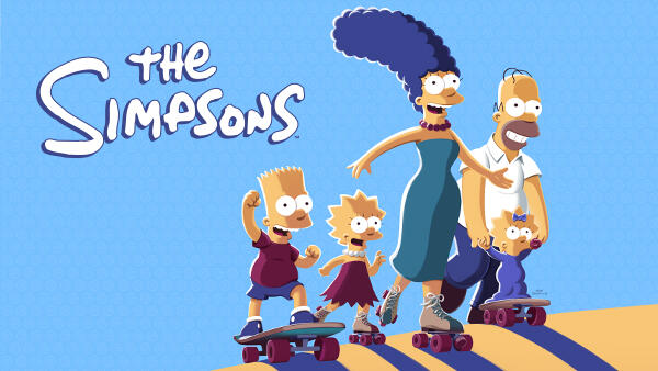 title art for the FOX comedy series The Simpsons