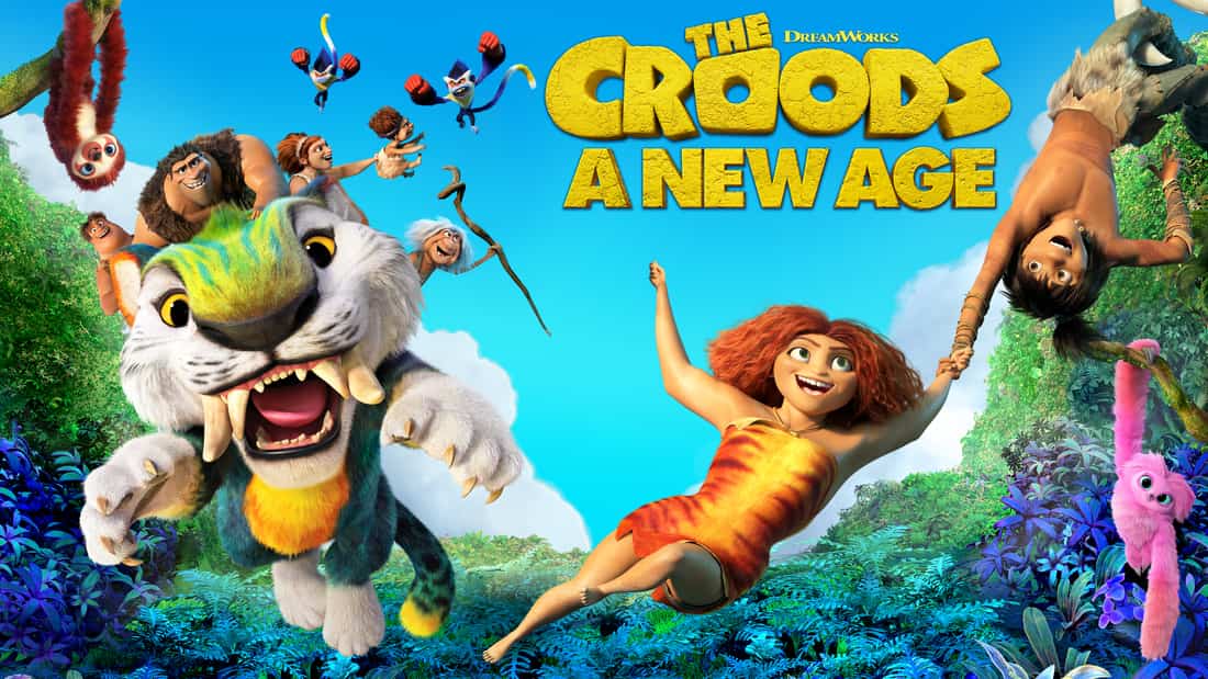 Title art for the kids movie The Croods A New Age.