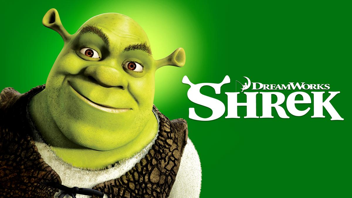 Title art for the kids movie Shrek