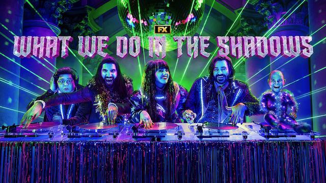 Title art for Emmy® nominated comedy What We Do In The Shadows