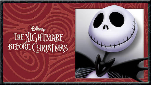 Title art for Time Burton’s The Nightmare Before Christmas