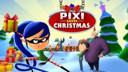 Title art for Pixi Saves Christmas
