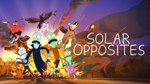 title art for the TV series Solar Opposites on Hulu