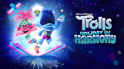 Title art for Trolls Holiday in Harmony