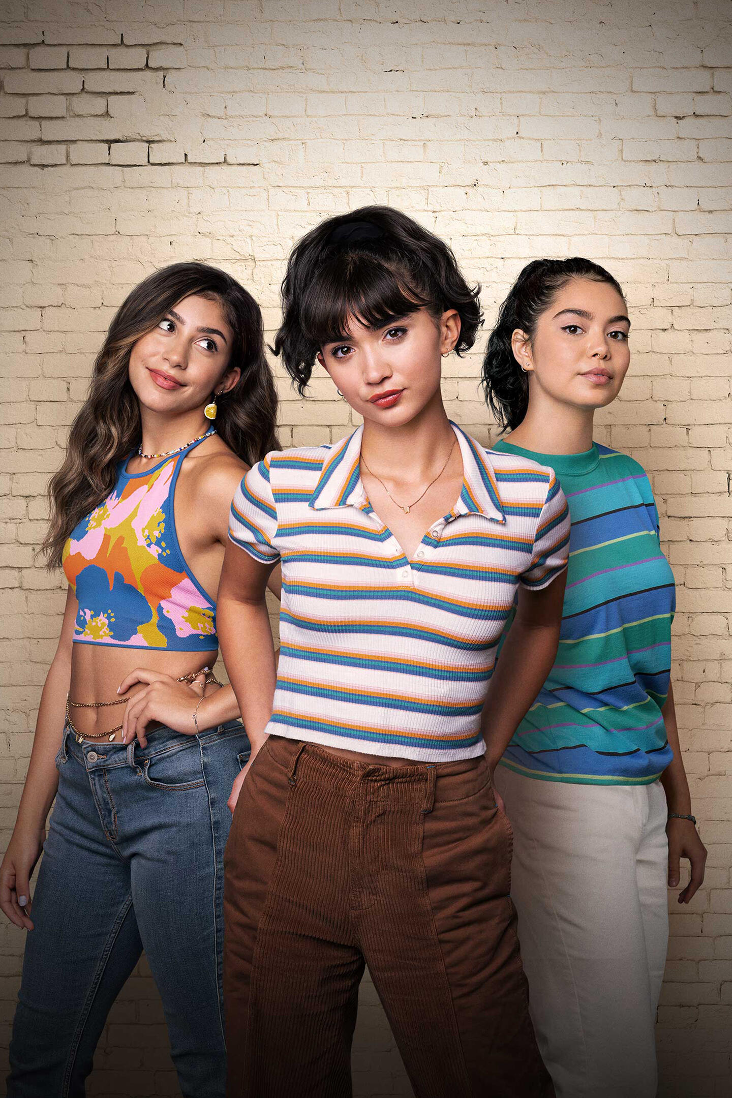 Crush -- When an aspiring young artist is forced to join her high school track team, she uses it as an opportunity to pursue the girl she’s been harboring a long-time crush on. But she soon finds herself falling for an unexpected teammate and discovers what real love feels like. Paige Evans (Rowan Blanchard), AJ Campos (Auli'i Cravalho) and Gabrielle Campos (Isabella Ferreira), shown. (Courtesy of Hulu)