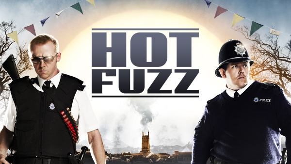Title art for British dark comedy, Hot Fuzz