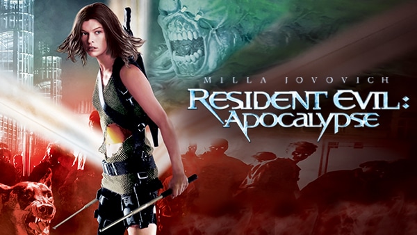 Title art for dystopian movie Resident Evil: Apocalypse
