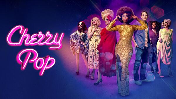 Title art for Drag Queen show Cherry Pop