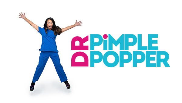 Title art for medical reality show Dr. Pimple Popper