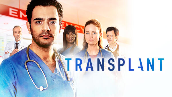 Title art for medical show Transplant
