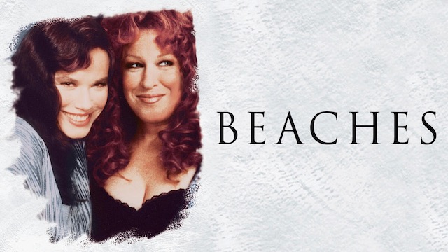 Title art for beach movie Beaches