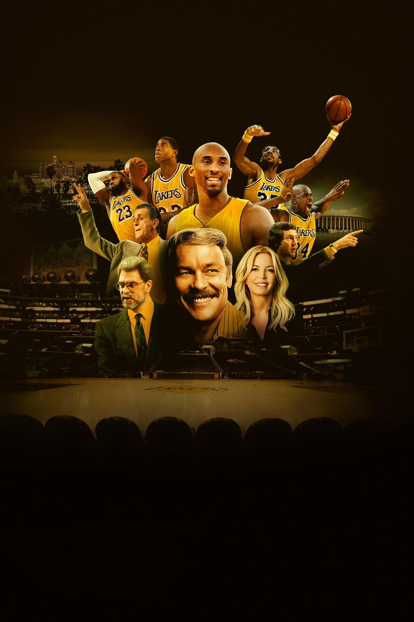 Legacy: The True Story of The LA Lakers -- Season 1 -- “Legacy: The True Story of the LA Lakers” captures the remarkable rise and unprecedented success of one of the most dominant and iconic franchises in professional sports. Featuring exclusive access to the Buss Family and probing, revealing interviews with players, coaches, and front office execs, this 10-part documentary series chronicles this extraordinary story from the inside – told only by the people who lived it. When charismatic real estate tycoon Dr. Jerry Buss purchased the Los Angeles Lakers in a wildly risky and complex business deal, nobody could’ve predicted just how much success was to come. Kicking off the “Showtime” era in 1979, the notorious L.A.-playboy pioneered the business of basketball. He raised the price of floor seats, introduced dancers and a live band, opened an exclusive private club inside the arena, and cultivated famous fans in Hollywood. Over the last 40 years, the team captured 11 titles and retired the jerseys of some of the NBA’s most legendary players. Today, Dr. Buss's empire is now worth more than $5 billion. But all of that success did not come easy. Along with notorious feuds, career-ending illnesses, and a bevy of insurmountable on-court obstacles, the Lakers have also weathered intense drama off the court – within Dr. Buss’s own family. Running the franchise as a “mom and pop” operation, Dr. Buss gave his children front office jobs with the understanding they would, someday, inherit his kingdom. But sibling rivalry, interpersonal conflict, and corporate unrest threatened to destroy everything Dr. Buss worked so hard to build. Ultimately, “Legacy: The True Story of the LA Lakers” is about family, business, and power –and how all three must be harnessed to achieve greatness. (Courtesy of Hulu)