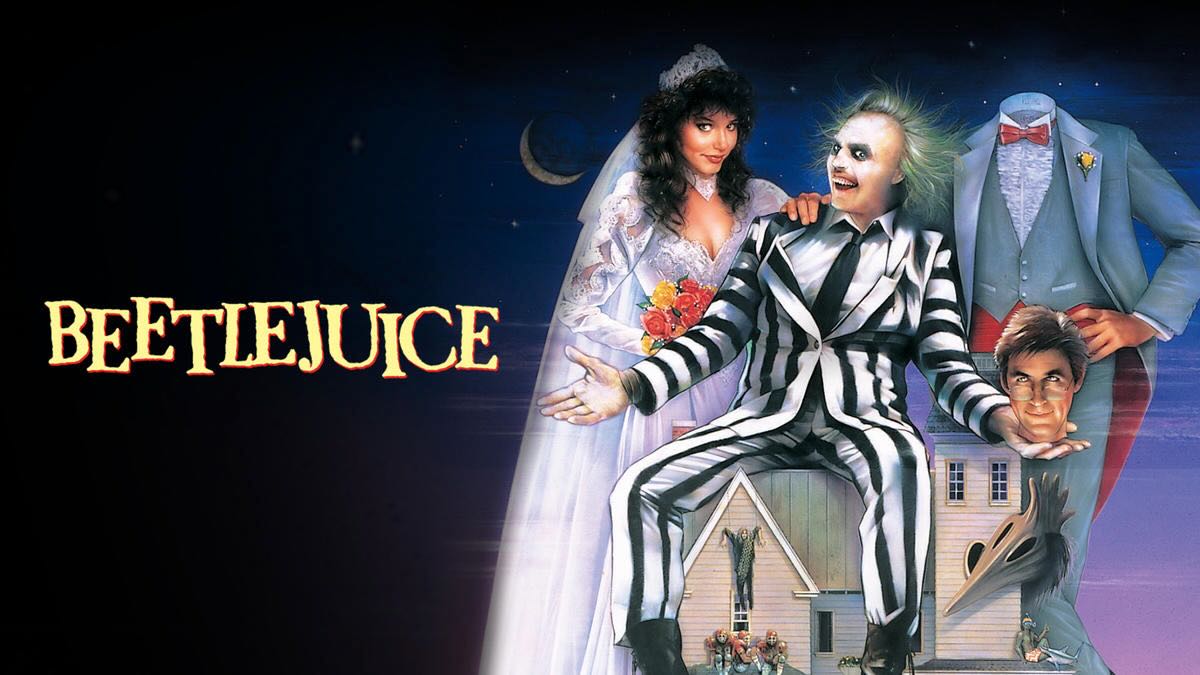 Title art for the classic horror movie Beetlejuice