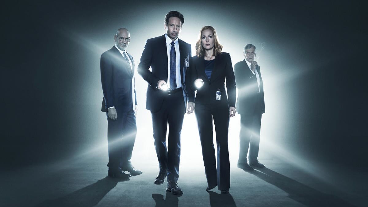 Title art for the sci-fi drama The X-Files
