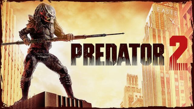 Title art for the sci-fi movie Predator 2