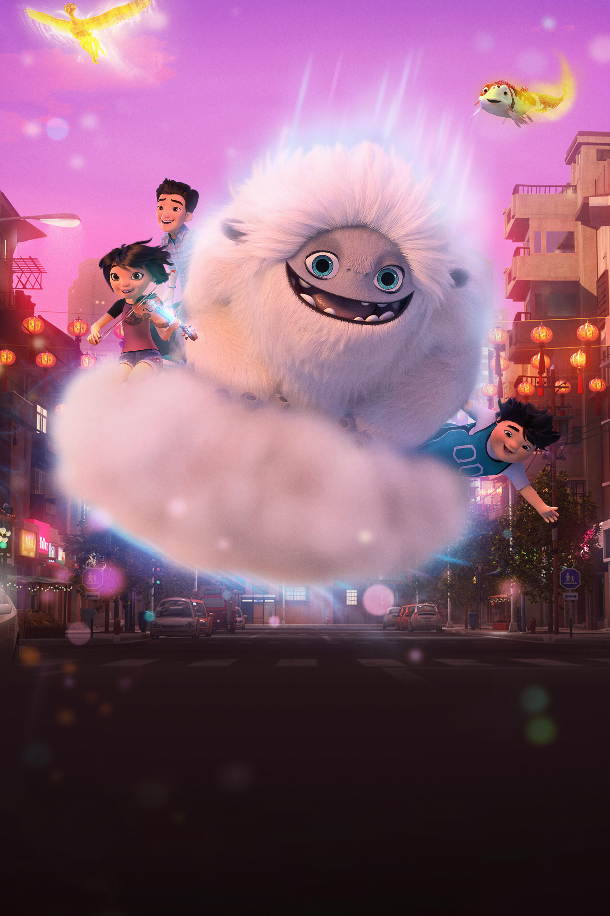 Abominable and the Invisible City -- Season 1 -- “Abominable and the Invisible City” is a comedy adventure series that continues the wild and wooly fun of DreamWorks Animation's “Abominable.” Through Everest the yeti, Yi, Jin, and Peng know that there’s a whole magical world out there, and now it’s even closer than they think! When they discover that their surroundings are teeming with magical creatures in need of their help, the kids will set out on extraordinary and heartfelt adventures throughout their city and beyond. (Courtesy of DreamWorks)