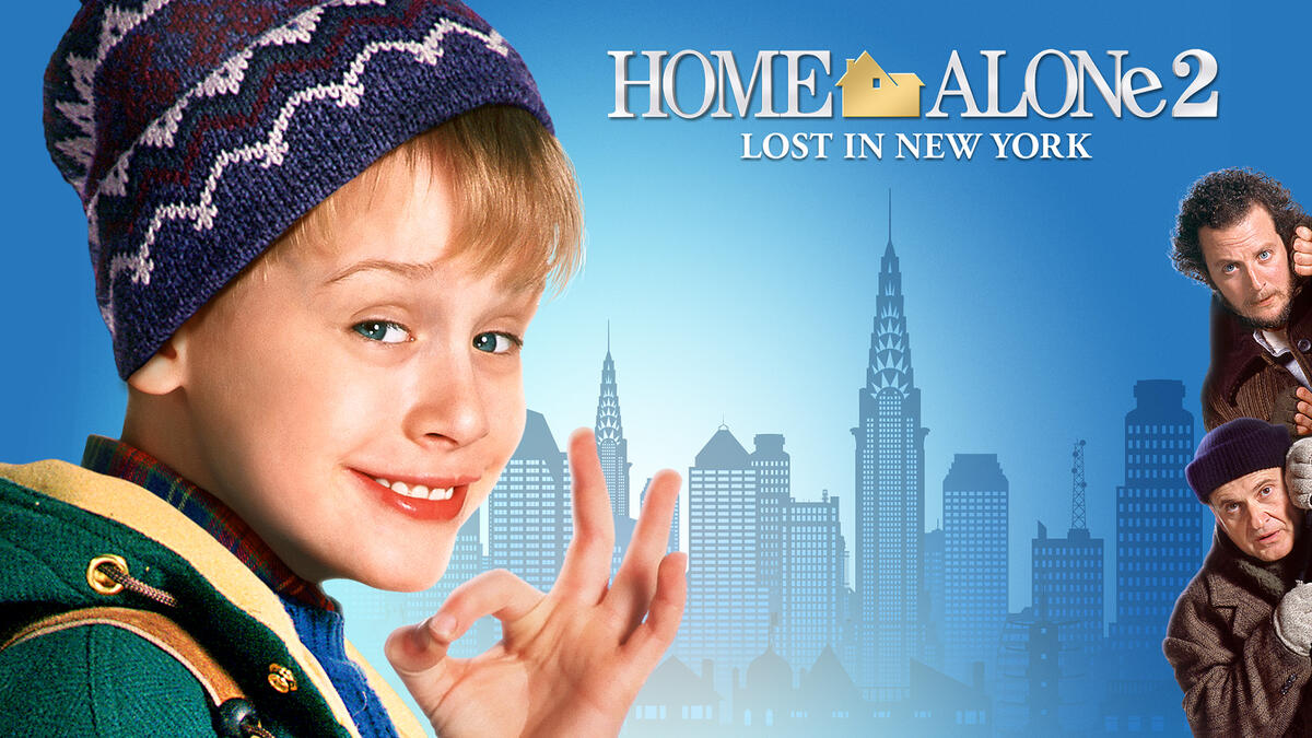Title art for Home Alone 2 on Disney+